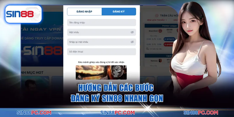 Hướng dẫn các bước đăng ký SIN88 nhanh gọn